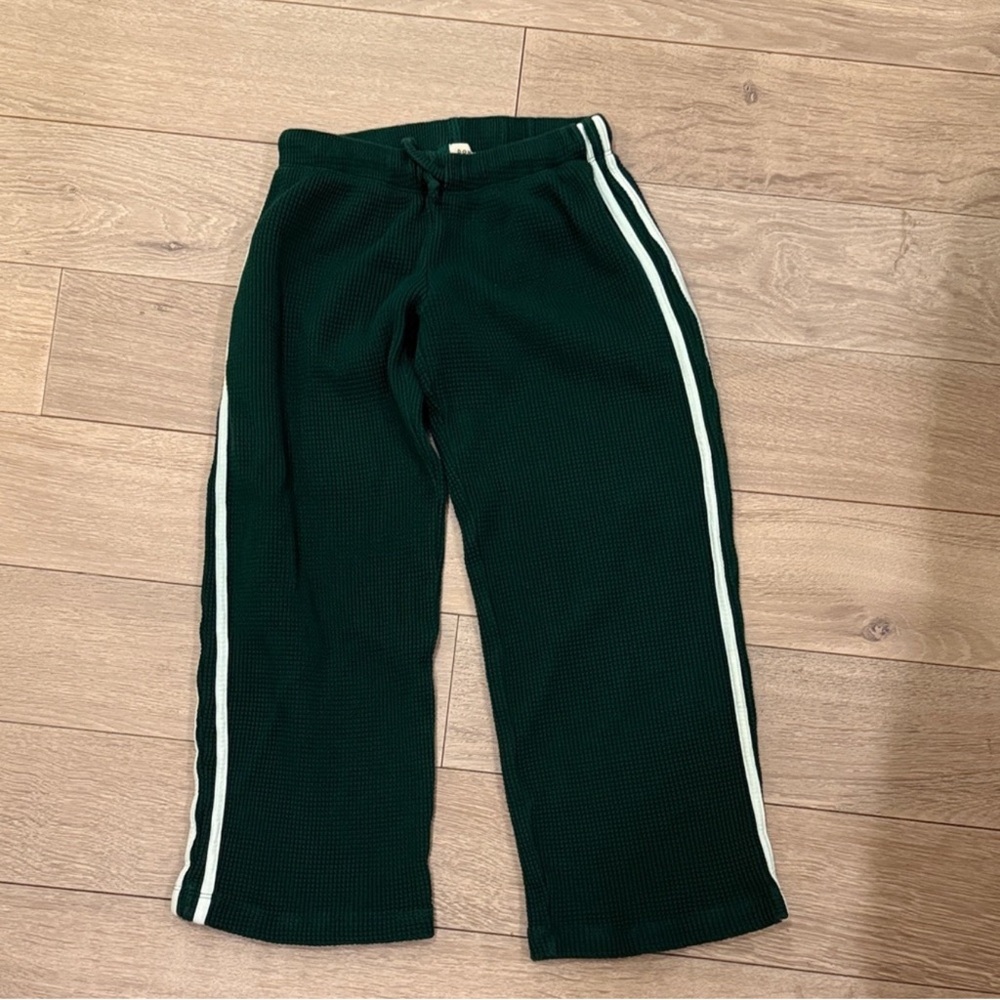 Donni Thermal Green Cropped Stripe Pants XXS - Picture 5 of 11